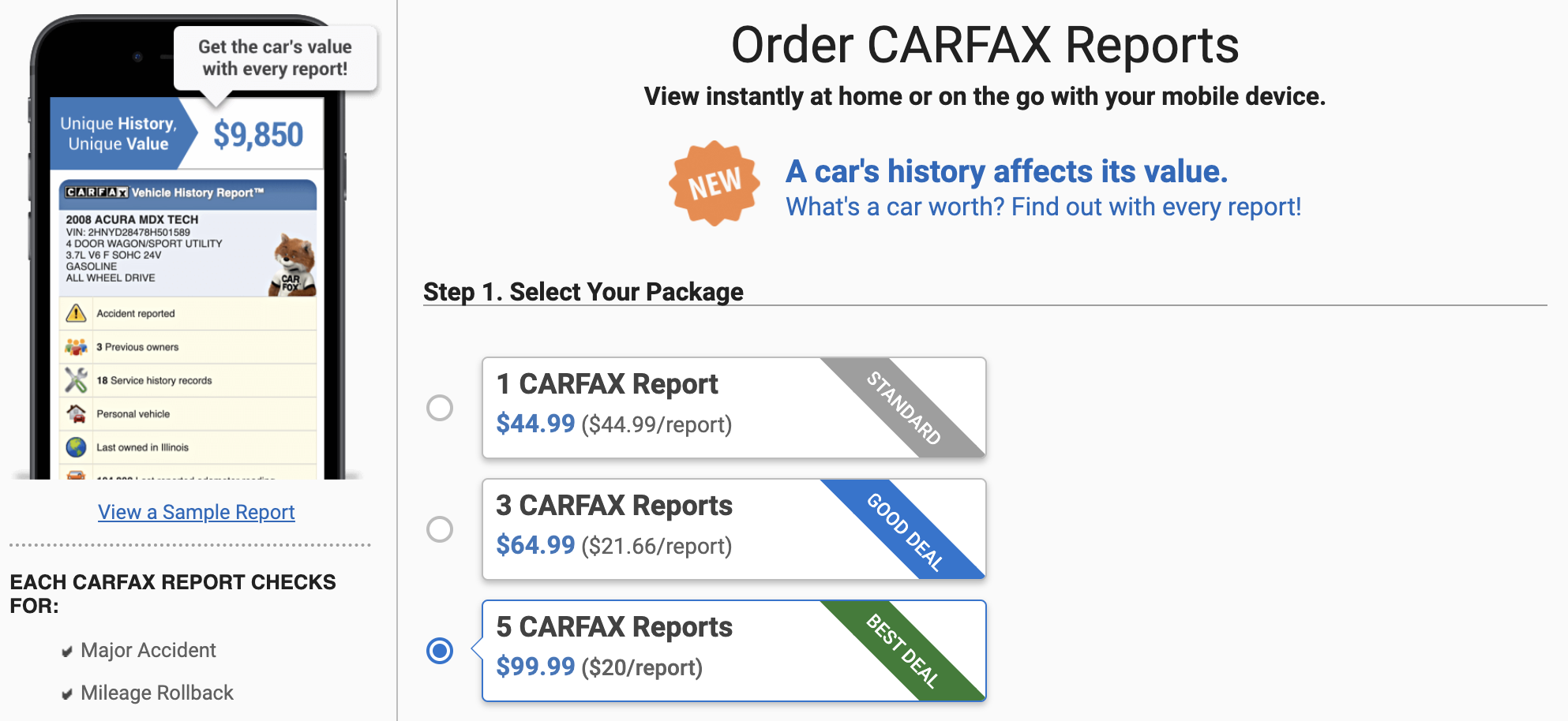 Carfax Avis 6